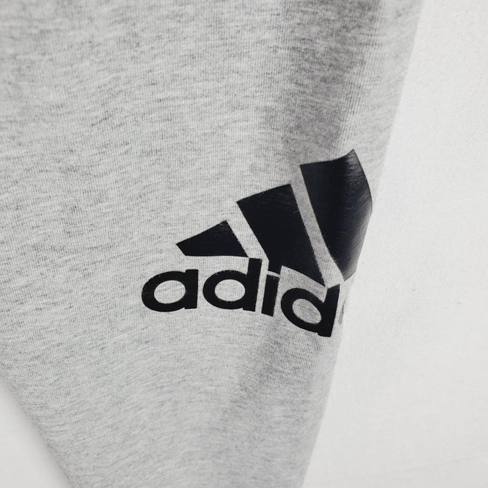 Girls Adidas Athletic Leggings Size Large 12 14 Grey Black - Picture 3 of 4